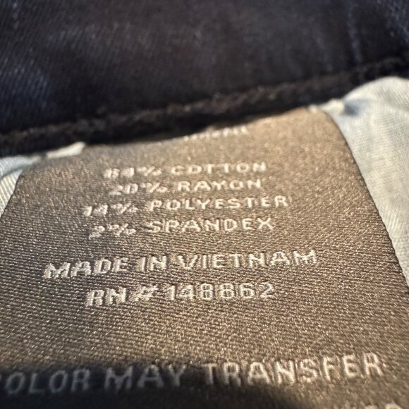 Torrid Elastic Waist Dark Wash Straight Leg Jeans Women's Size 2T Cotton Blend - Picture 6 of 6